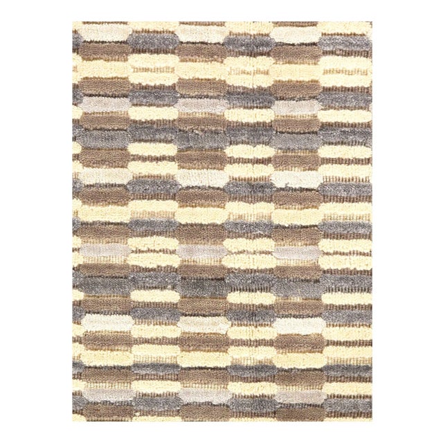 Pasargad DC Modern Collection. Hand-knotted rug made of bamboo silk. Very soft and comfortable rug. From India. This rug...