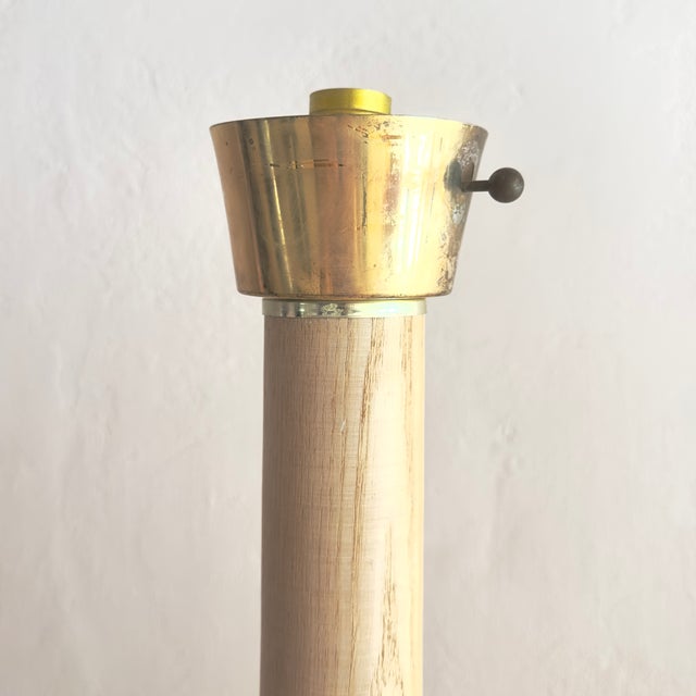 Beige 80s Chic Nordic Style Ashwood Floor Lamp For Sale - Image 8 of 15