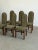 W19 D24 H42 SW16 SD17 SH19.5 These sculptural dining chairs are crafted from solid oak and feature a tall, softly arched...