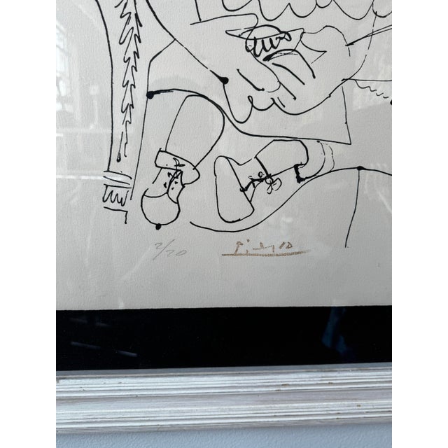 Pablo Picasso Mid 20th Century Pablo Picasso Limited Edition Lithograph on Arches Paper, Mother & Child Composition #2/20 For Sale - Image 4 of 5