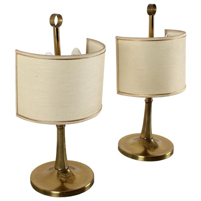 Mid-Century Brass Bedside Lamps, Italy, 1970s, Set of 2 For Sale - Image 17 of 17