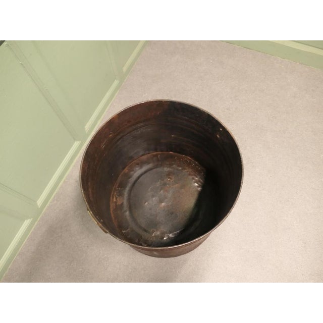 1900 - 1909 Industrial Style Metal Log Bin, 1900 For Sale - Image 5 of 8