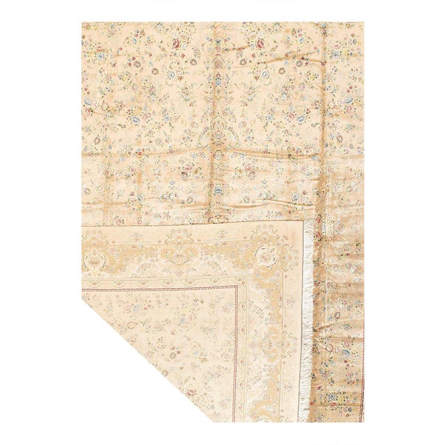 Traditional Pasargad DC Exquisite Design Paris Palace Fine Power Loom V.Silk Rug For Sale - Image 3 of 3