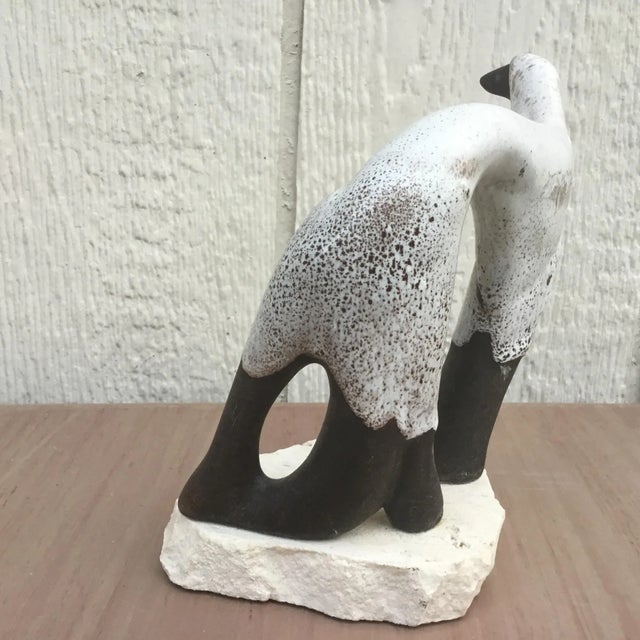 1960s Figurative Dega Art Pottery Hound Sculpture For Sale - Image 4 of 7