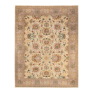 Mogul, One-of-a-Kind Hand-Knotted Area Rug in Ivory, 9' 2" x 11' 9" For Sale