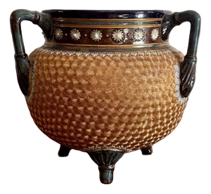 Antique Burslem Jardiniere by Ethel Beard for Doulton, 1880