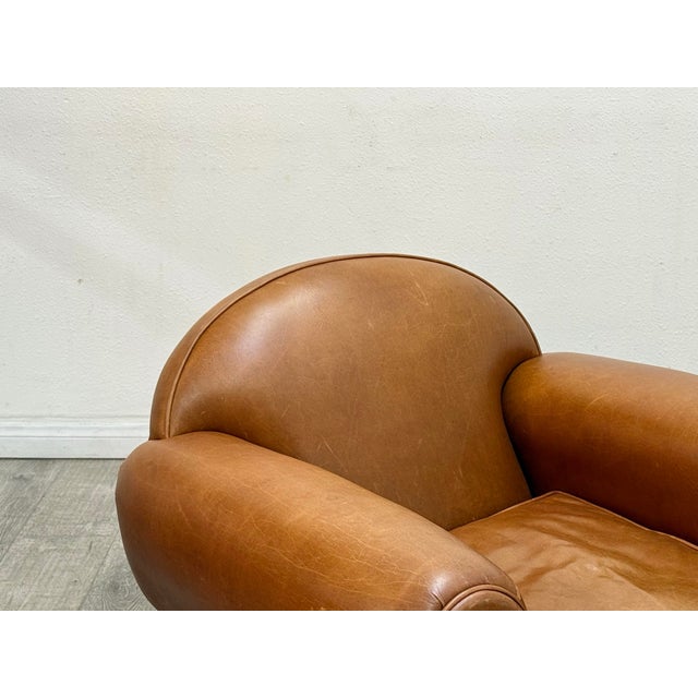 Pair of Vintage Leather Chairs For Sale - Image 9 of 10