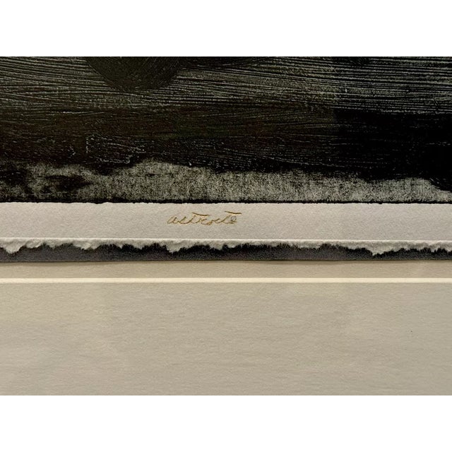 Freida Vredaparis (1928-) 1960 Surrealist Collagraph Print "Astracto" Sgd. 1/10 For Sale - Image 4 of 7