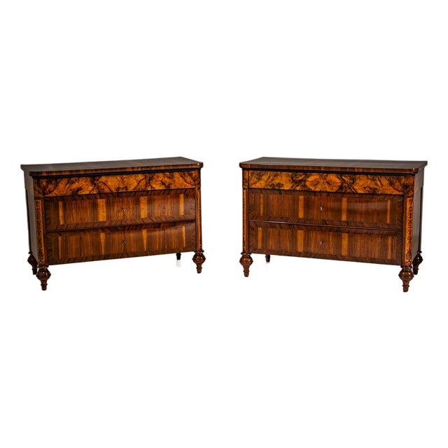 Chests of Drawers, Italy, 19th Century, Set of 2 For Sale