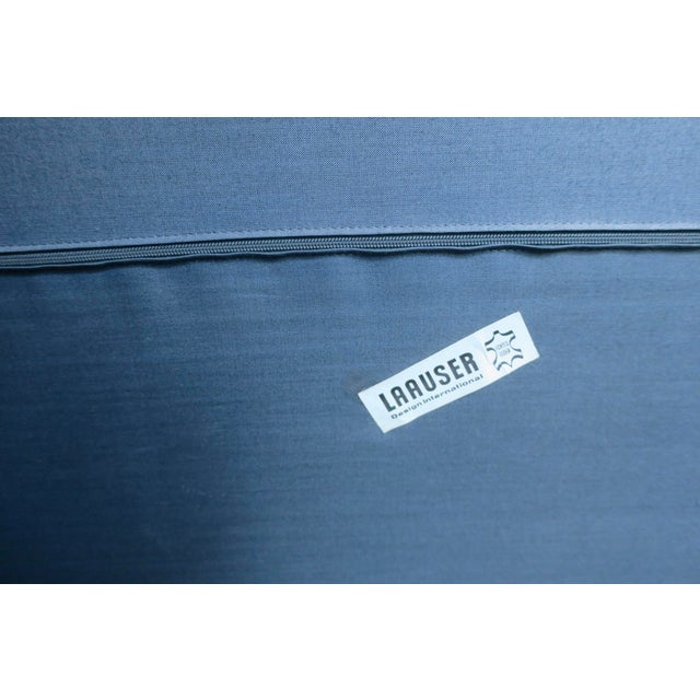 Olive Set of Olive Patchwork Leather Lounge Chair and Ottoman from Laauser, 1970s For Sale - Image 8 of 16