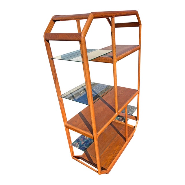 Vintage Mid Century Modern Etagere Wall Shelf Unit Free Standing For Sale In New York - Image 6 of 9