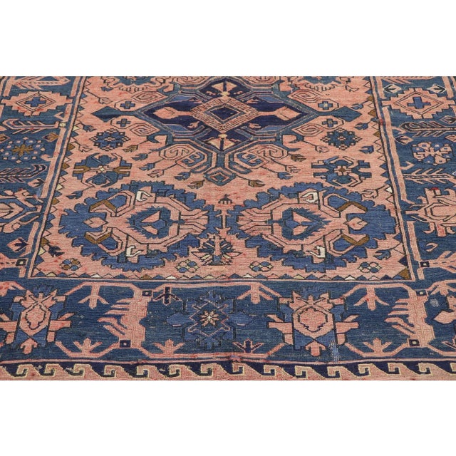 Vintage Persian Soumak Rug, 05'00 X 10'10 For Sale - Image 4 of 9