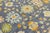 Modern Hand-Knotted Oushak Style Wool Rug in Slate Blue, Ochre & Pastel Accents For Sale - Image 10 of 11