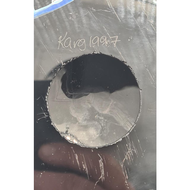 Art Glass Paperweight by Rollin Karg, 1990s For Sale - Image 11 of 12