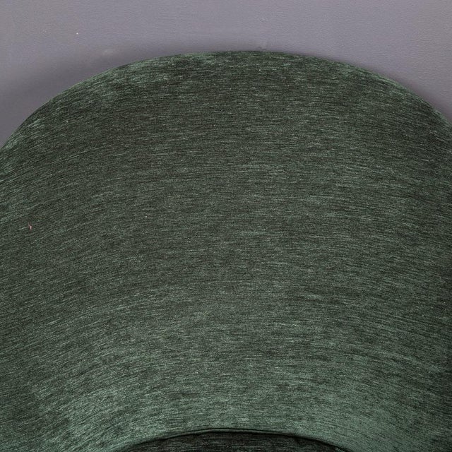 Vintage Italian Green Fabric Armchairs and Ottomans, 1950, Set of 4 For Sale - Image 18 of 18