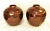 Large Geometric Honeycomb Style Ceramic Vases With Copper Glaze- a Pair For Sale - Image 9 of 9