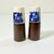 1950s Chinoiserie Boho Chic Blue Willow Ceramic & Walnut Salt and Pepper Shakers - A Pair For Sale - Image 4 of 8