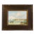 Satori Gregorakis Oil Painting of a Dutch Riverscape With Sailboats and Figures For Sale