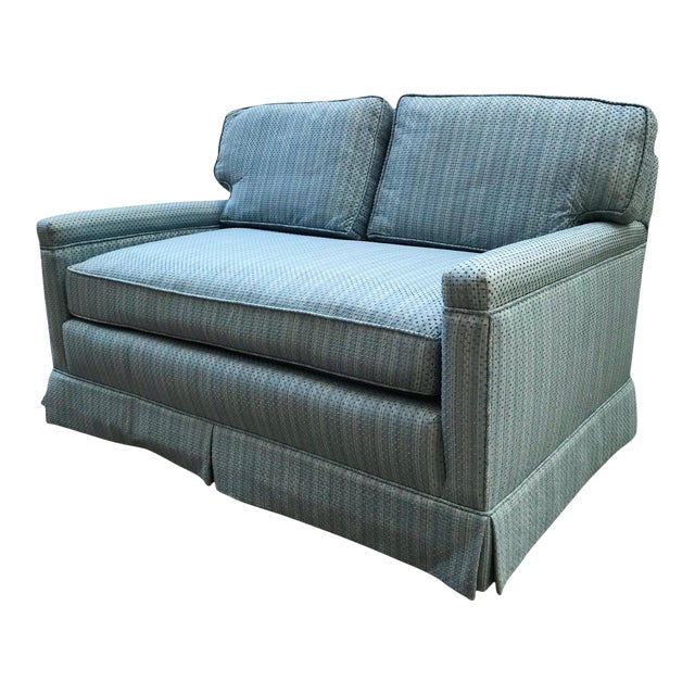 Vintage Blue Striped Sofa Chairish