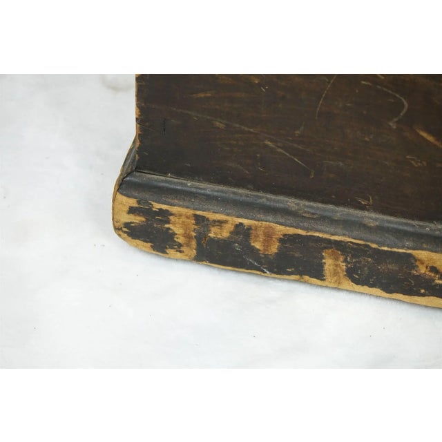 19th Century Antique Century Wooden Chest For Sale - Image 4 of 13