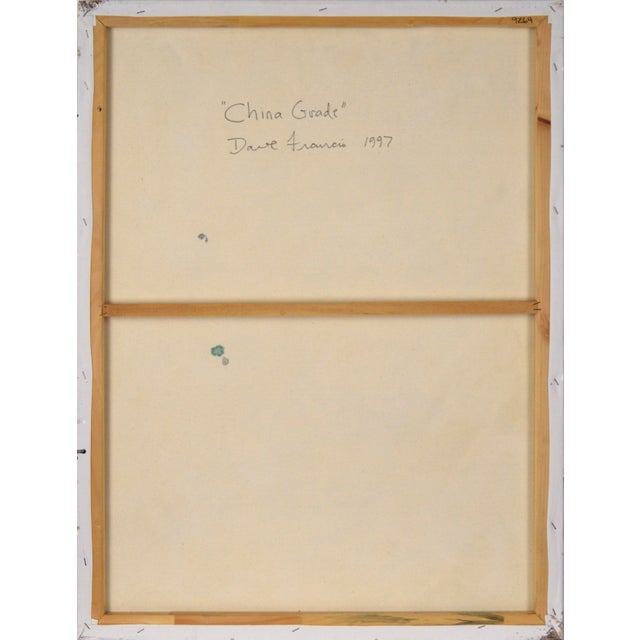 "China Grade" Textured Expressionist Composition in Acrylic on Canvas by Charles David Francis For Sale - Image 9 of 9