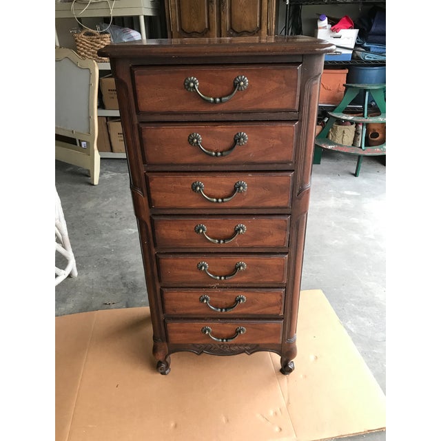 1970s French Country Drexel Lingerie Chest Of Drawers Chiffonier