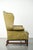 Wing Chair in Cowhide Leather For Sale - Image 3 of 15