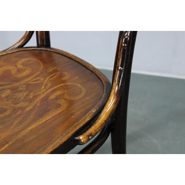 Art Nouveau Bentwood Chairs from Thonet, Czechoslovakia, 1920s, Set of 2 For Sale - Image 12 of 18