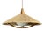 Large Mid-Century Teak and Sisal Cord Pendant Light from Temde Leuchten, 1960s For Sale