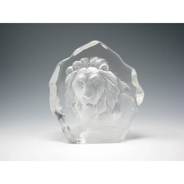 M●希少70s　ヴィンテージクリスタル　Mats Jonasson　ヘラジカ Vintage Mats Jonasson Lead Crystal Fox Figurine - Swedish