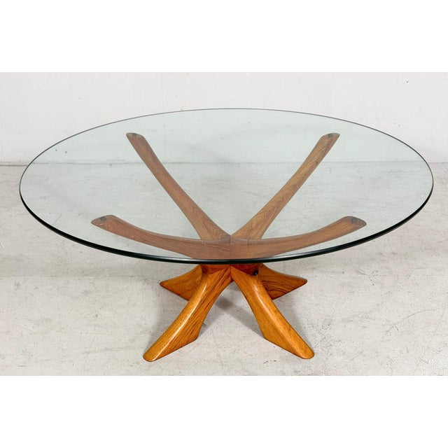 Mid-Century Modern Vintage Danish Coffee Table by Illum Wikkelsø for Niels Eilersen, 1970s For Sale - Image 3 of 12