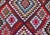 Red Hand Woven Vintage Qashqai Persian Kilim Rug With Bold Geometric Diamonds in Red, Blue, and Multicolor 9'1 X 16' For Sale - Image 8 of 12