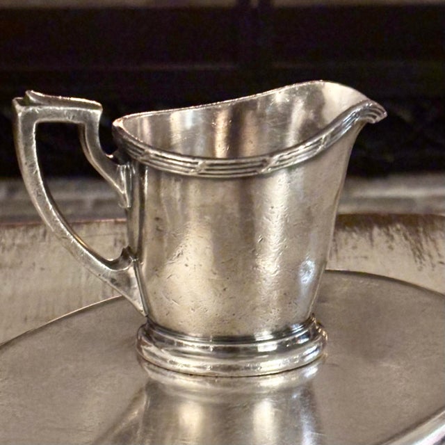 Mid-Century Modern Vintage 1930s "The Barclay New York" 4 Oz Creamer For Sale - Image 3 of 5
