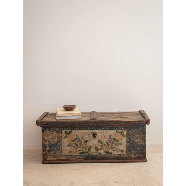 Swedish Chest in Pine, 1700s For Sale - Image 4 of 8