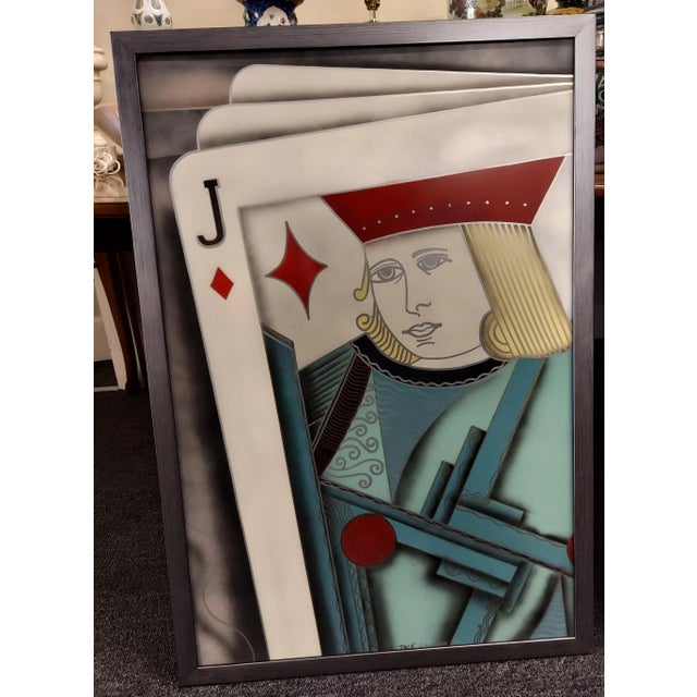1989 "Jack" R. Scott Thune Oil Painting on Metal, Framed For Sale - Image 10 of 10