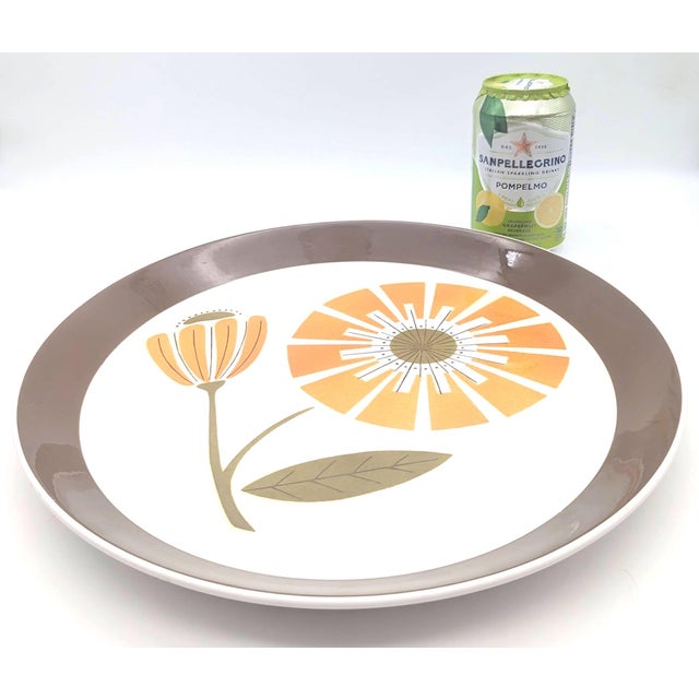 Ceramic 1970s Mikasa Duplex "Brunch" Chop Serving Plate Designed by Ben Seibel For Sale - Image 7 of 10