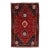 Vintage Handmade Shiraz Red Multi Medallion Wool Rug 6'0" X 9'6" For Sale