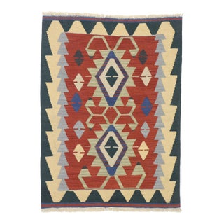 Vintage Persian Shiraz Kilim Rug - 02'11 X 03'11 For Sale