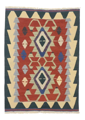 Vintage Persian Shiraz Kilim Rug - 02'11 X 03'11