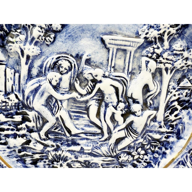 Classic Decorative Plate from Capodimonte, 1950s For Sale - Image 3 of 9
