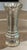 Late 19th century European silvered or "mercury" glass vase with a substantial baluster-form featuring a tall, gently...