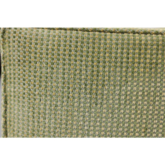Mid-Century Modern Vintage Oversized Mid-Century Green Upholstered Sofa | Circa 1970s For Sale - Image 3 of 17