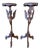 Pair Carved Winged Dragon Pedestals For Sale