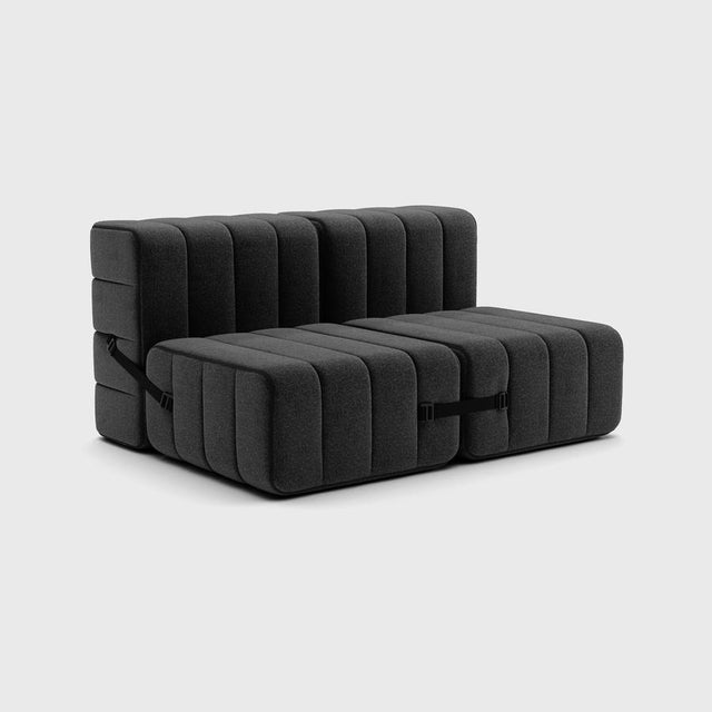 Not Yet Made - Made To Order Curt Modular Set - Flexible 2-Seater - Dama - 0004 (Dark Grey) by Ambivalenz, Set of 4 For Sale - Image 5 of 5