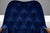 Wood Refinished Petite Walnut Blue Velvet Lounge Chair by Adrian Pearsall For Sale - Image 7 of 7