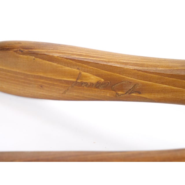 North American Hand-Carved Wood Brass Fireplace Bellows For Sale - Image 4 of 10