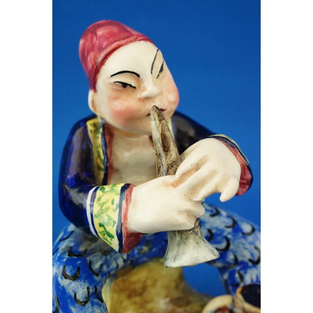 Vintage Italian Art Deco Ceramic Figurine by Leopold Anzengruber, 1950s For Sale - Image 13 of 18