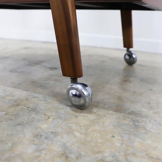 Brown 1970s Mexican Midcentury Serving Cart For Sale - Image 8 of 17