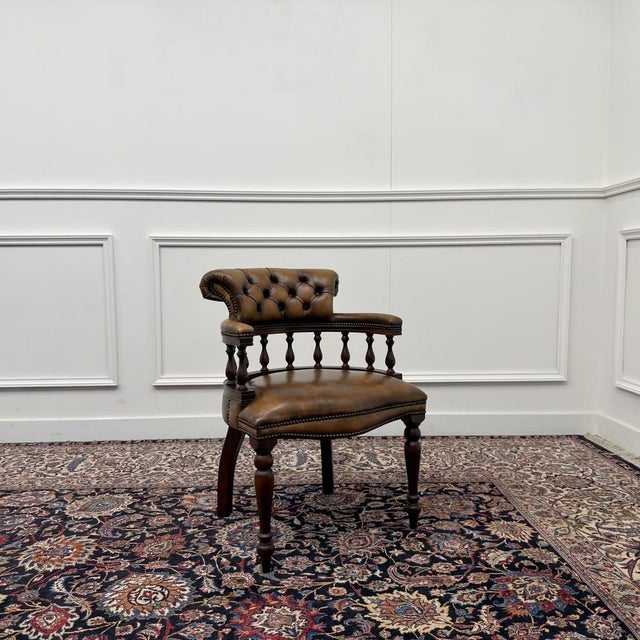 English Chairs from Springvale Chesterfield, Set of 4 For Sale - Image 13 of 16