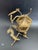 Brass Vintage Brass Tree Branch Sculptural Centerpiece With Birds and Birdcage For Sale - Image 8 of 18
